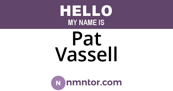 Pat Vassell