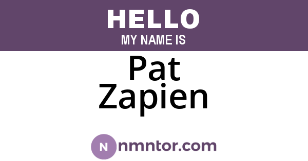 Pat Zapien