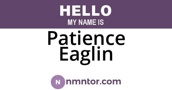 Patience Eaglin