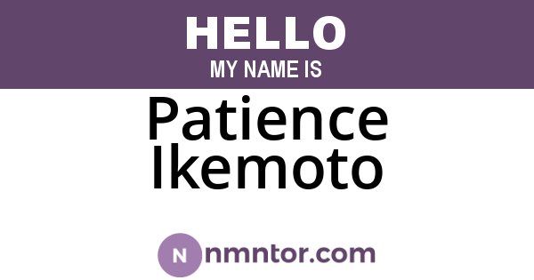 Patience Ikemoto