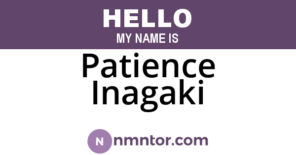 Patience Inagaki