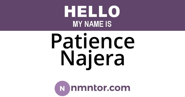 Patience Najera