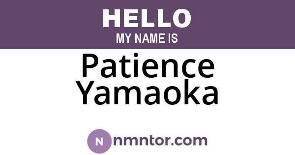 Patience Yamaoka