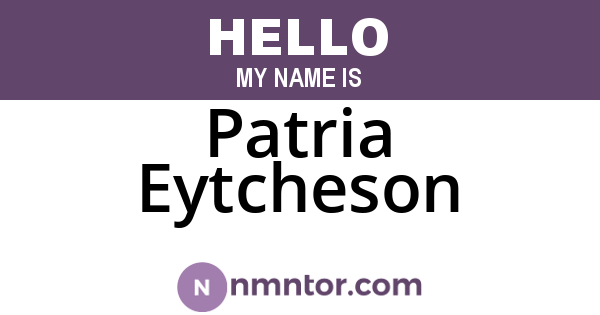 Patria Eytcheson