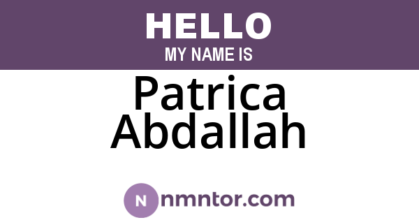 Patrica Abdallah