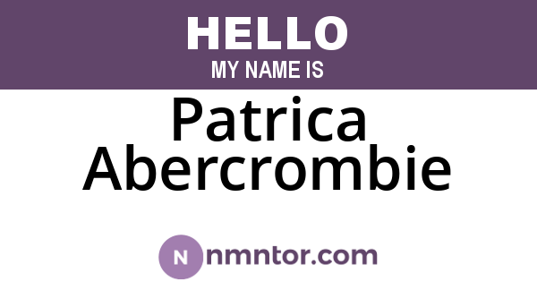 Patrica Abercrombie