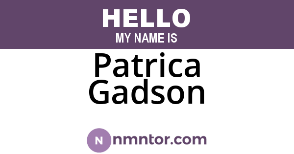 Patrica Gadson
