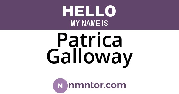 Patrica Galloway