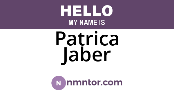 Patrica Jaber