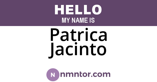 Patrica Jacinto