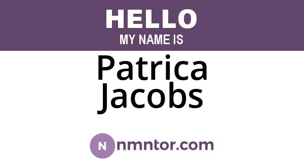 Patrica Jacobs