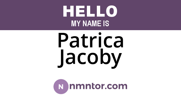 Patrica Jacoby