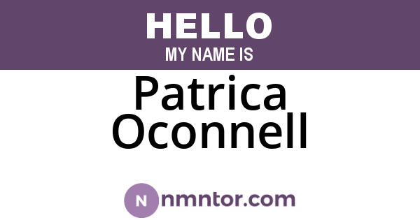 Patrica Oconnell
