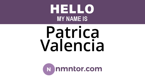 Patrica Valencia