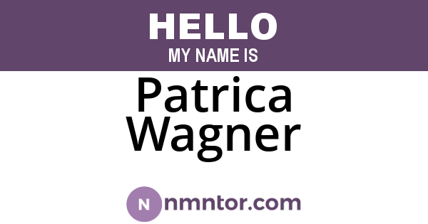 Patrica Wagner