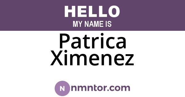Patrica Ximenez