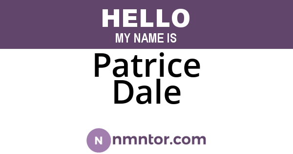 Patrice Dale