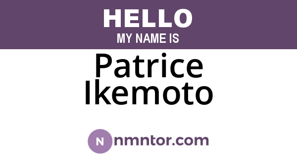 Patrice Ikemoto