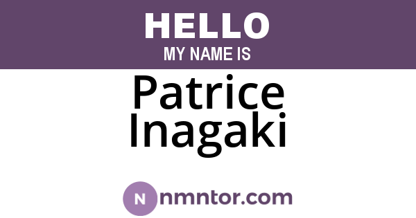Patrice Inagaki