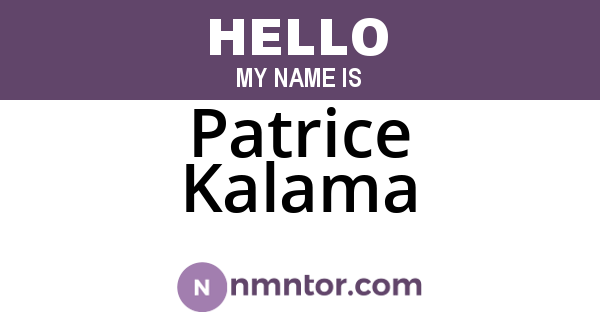 Patrice Kalama