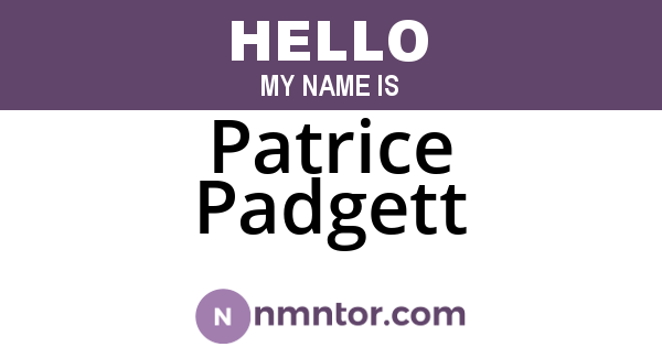 Patrice Padgett