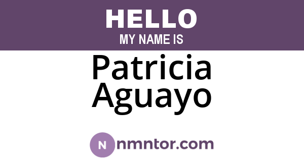 Patricia Aguayo