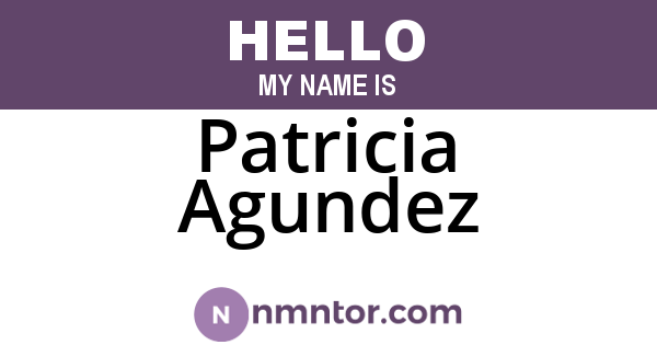 Patricia Agundez