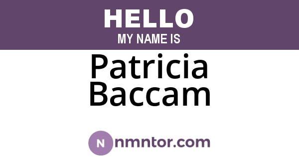 Patricia Baccam