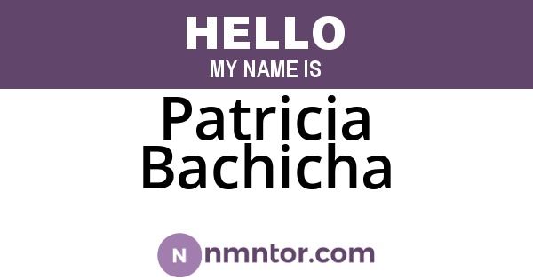Patricia Bachicha