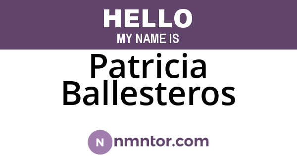 Patricia Ballesteros