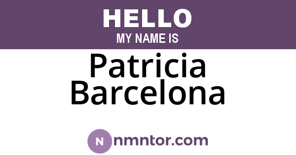 Patricia Barcelona