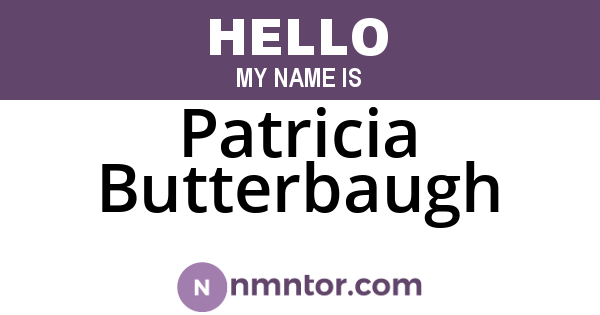 Patricia Butterbaugh