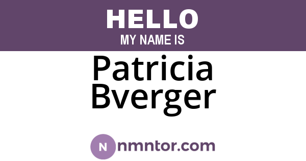 Patricia Bverger