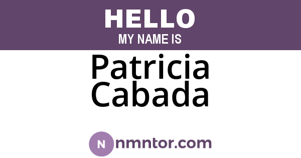 Patricia Cabada