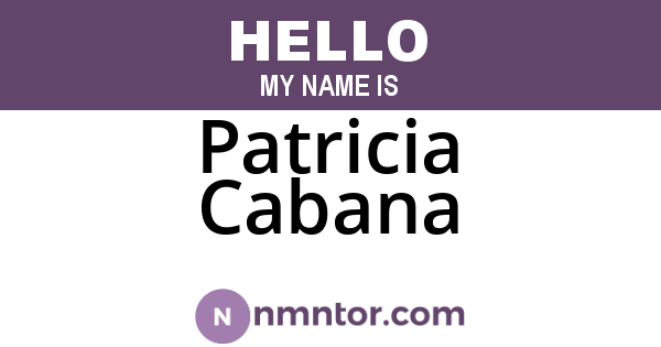 Patricia Cabana
