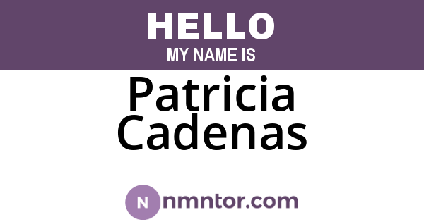 Patricia Cadenas