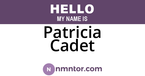 Patricia Cadet