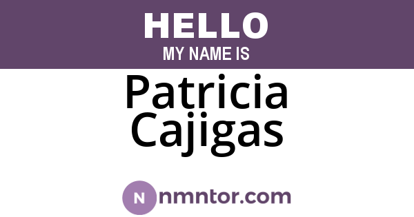 Patricia Cajigas