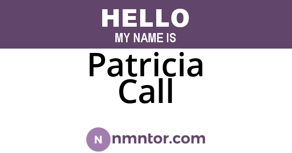 Patricia Call