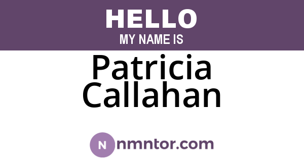 Patricia Callahan