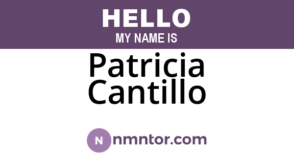 Patricia Cantillo