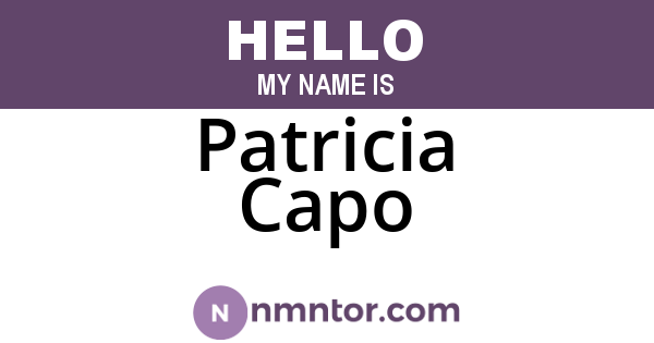 Patricia Capo