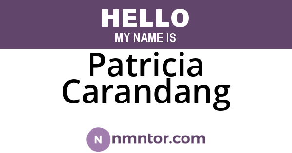 Patricia Carandang