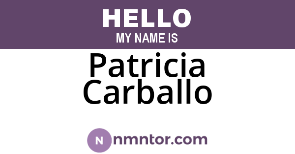 Patricia Carballo