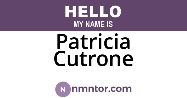 Patricia Cutrone