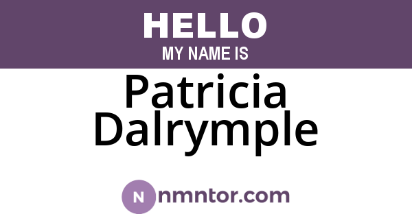 Patricia Dalrymple
