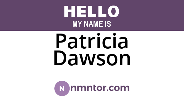 Patricia Dawson
