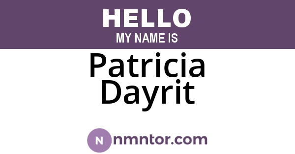 Patricia Dayrit