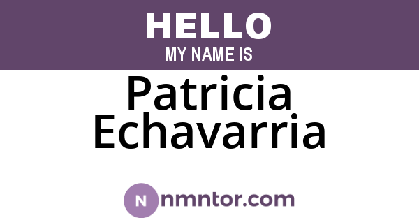 Patricia Echavarria