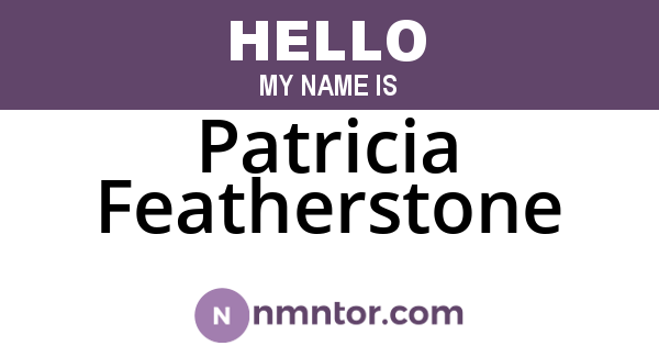 Patricia Featherstone